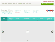 Tablet Screenshot of centralvalleydentistry.com